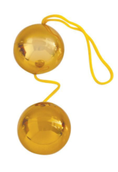 Золотистые вагинальные шарики Balls - 0