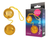 Золотистые вагинальные шарики Balls - 1