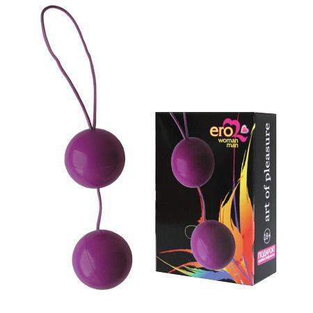 Фиолетовые вагинальные шарики Balls - 1