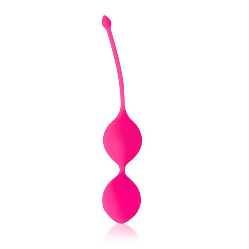 Розовые вагинальные шарики Cosmo с хвостиком - 0
