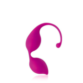 Ярко-розовые фигурные вагинальные шарики Cosmo - 0
