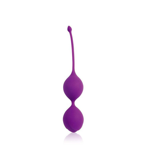 Фиолетовые двойные вагинальные шарики с хвостиком Cosmo - 0