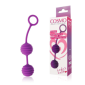 Фиолетовые вагинальные шарики с ребрышками Cosmo - 1