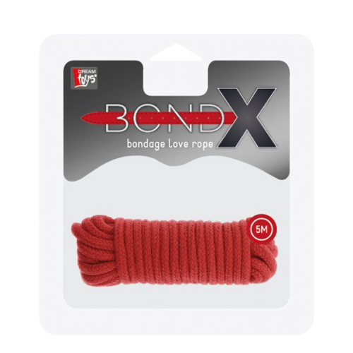 Красная веревка для связывания BONDX LOVE ROPE - 5 м. - 1