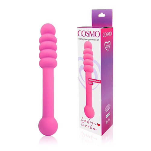 Розовый фаллоимитатор Cosmo - 20 см. - 1