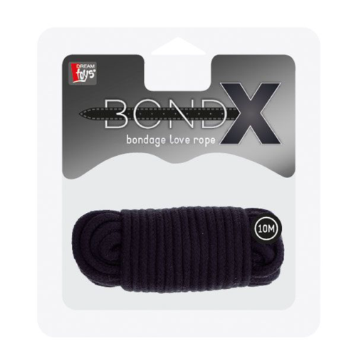 Черная веревка для связывания BONDX LOVE ROPE - 10 м. - 1