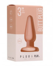 Телесная анальная пробка Butt Plug Basic 3 Inch - 7,6 см. - 1