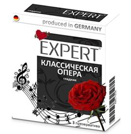 Гладкие презервативы Expert Классическая опера - 3 шт.