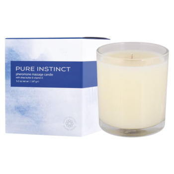 Свеча для массажа с феромонами Pure Instinct True Blue - 147 гр.