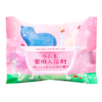 Расслабляющая соль-таблетка для ванны с ароматом цветущей сакуры - 40 гр.