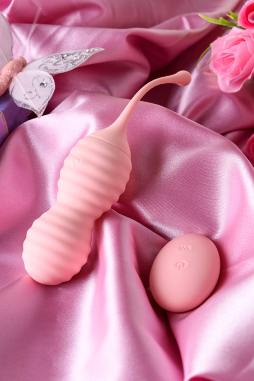 Нежно-розовые вагинальные шарики ZEFYR с пультом ДУ - 15