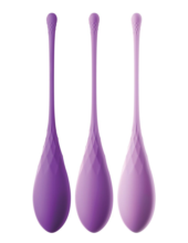 Набор из 3 фиолетовых шариков Кегеля Train-Her Set - 0