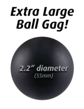 Большой кляп-шарик Extreme Ball Gag - 5