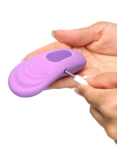 Фиолетовый компактный вибростимулятор Remote Silicone Please-Her - 6