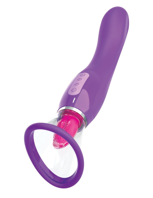 Фиолетовый вакуумный клиторальный стимулятор Her Ultimate Pleasure - 0