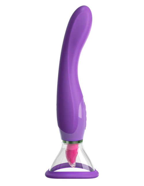 Фиолетовый вакуумный клиторальный стимулятор Her Ultimate Pleasure - 4