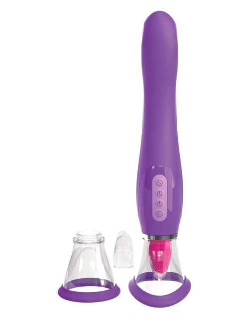 Фиолетовый вакуумный клиторальный стимулятор Her Ultimate Pleasure - 2
