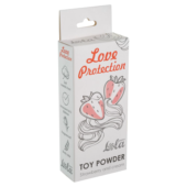 Пудра для игрушек Love Protection с ароматом клубники со сливками - 15 гр. - 1