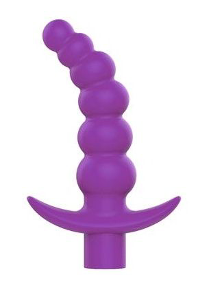 Фиолетовая вибрирующая анальная елочка Sweet Toys - 10,8 см. - 0