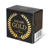 Золотистые презервативы Sagami Gold - 10 шт. - 0