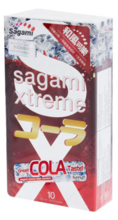 Ароматизированные презервативы Sagami Xtreme Cola - 10 шт. - 0
