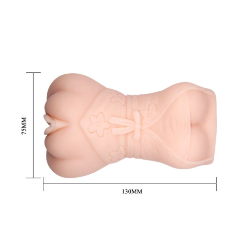 Мастурбатор-вагина с эффектом смазки в виде женской фигурки - 3