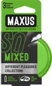 Презервативы в железном кейсе MAXUS Mixed - 3 шт. - 0