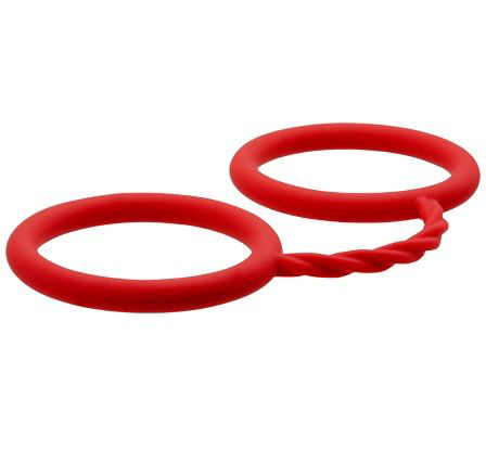 Красные силиконовые наручники BONDX SILICONE CUFFS - 0