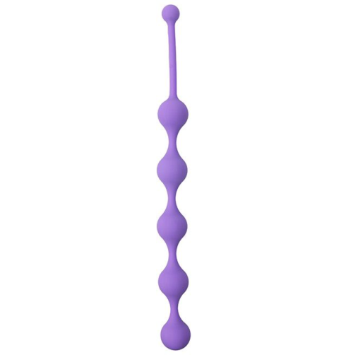 Фиолетовая анальная цепочка SEE YOU FIVE BEADS ANAL - 28,1 см. - 0