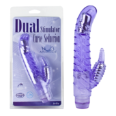 Фиолетовый вибростимулятор Dual Stimulator Curve Seduction - 0