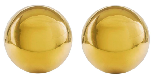 Золотистые вагинальные шарики Ben Wa Balls в шкатулке - 1