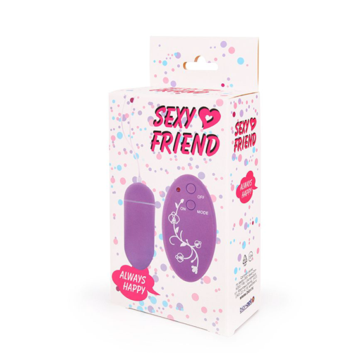 Фиолетовое виброяйцо Sexy Friend с 10 режимами вибрации - 2
