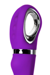 Фиолетовый вибратор PILO с wow-режимом - 20 см. - 6