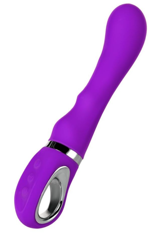 Фиолетовый вибратор PILO с wow-режимом - 20 см. - 0