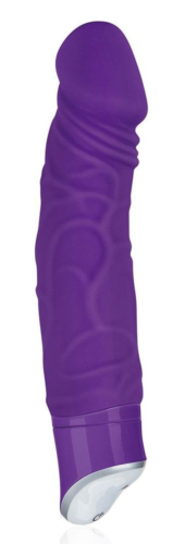 Фиолетовый реалистичный вибратор с 7 режимами - 16 см. - 0