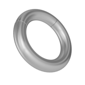 Серебристое магнитное кольцо-утяжелитель - 0
