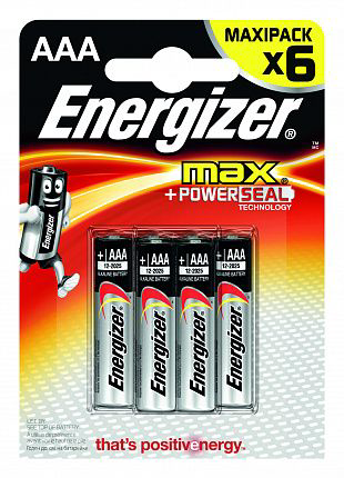 Батарейки Energizer MAX E92/AAA1,5V - 6 шт. - 0