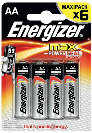 Батарейки Energizer MAX E91/AA 1,5V - 6 шт. - 0
