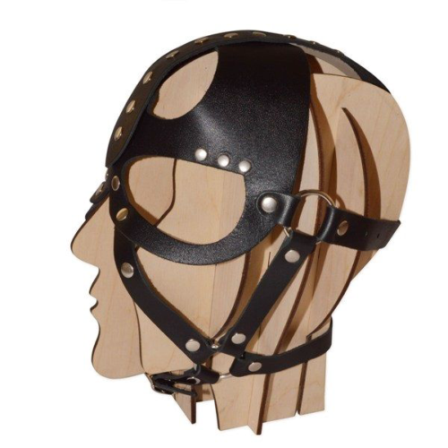Кожаная маска-шлем Лектор - 1