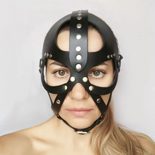 Кожаная маска-шлем Лектор - 0
