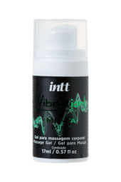 Жидкий массажный гель VIBRATION Mint с ароматом мяты и эффектом вибрации - 17 мл. - 3