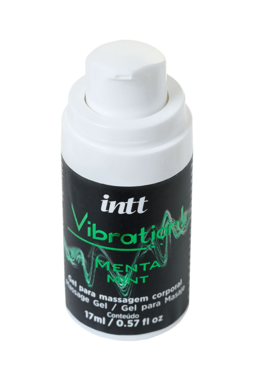 Жидкий массажный гель VIBRATION Mint с ароматом мяты и эффектом вибрации - 17 мл. - 4