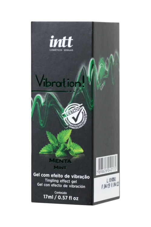 Жидкий массажный гель VIBRATION Mint с ароматом мяты и эффектом вибрации - 17 мл. - 1