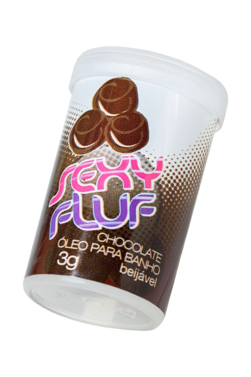 Масло для ванны и массажа SEXY FLUF с ароматом шоколада - 2 капсулы (3 гр.) - 0