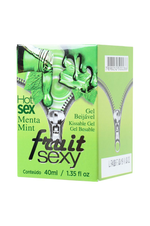 Массажное масло FRUIT SEXY Mint с ароматом мяты и разогревающим эффектом - 40 мл. - 1