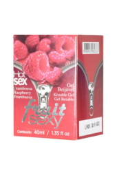 Массажное масло FRUIT SEXY Raspberry с ароматом малины и разогревающим эффектом - 40 мл. - 1
