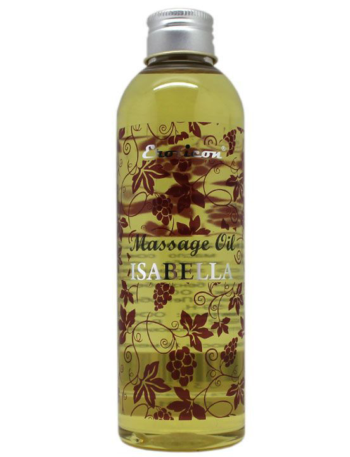 Массажное масло Isabella с ароматом винограда сорта Изабелла - 200 мл.