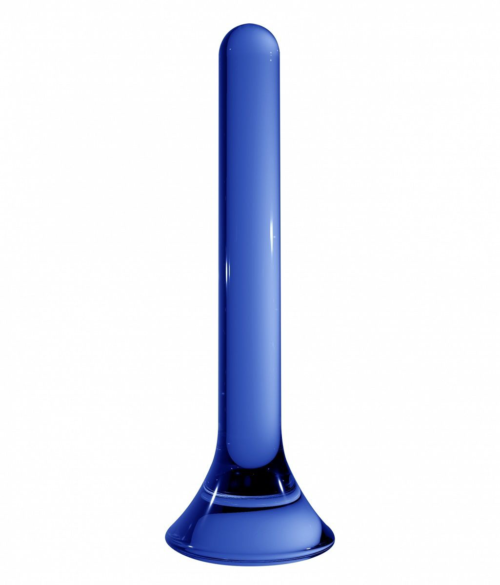 Синий стеклянный стимулятор Tower - 18 см. - 0