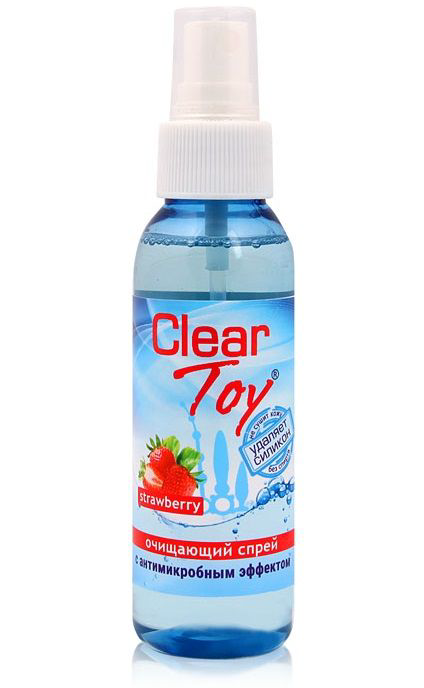 Очищающий спрей для игрушек CLEAR TOY Strawberry - 100 мл. - 0
