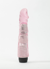 Розовый вибратор-реалистик - 22,5 см. - 1